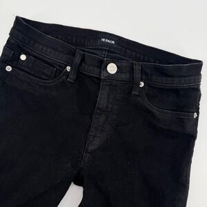 Hudson Nico Midrise Super Skinny Black Jeans Women's Size‎ 27 Denim Pants